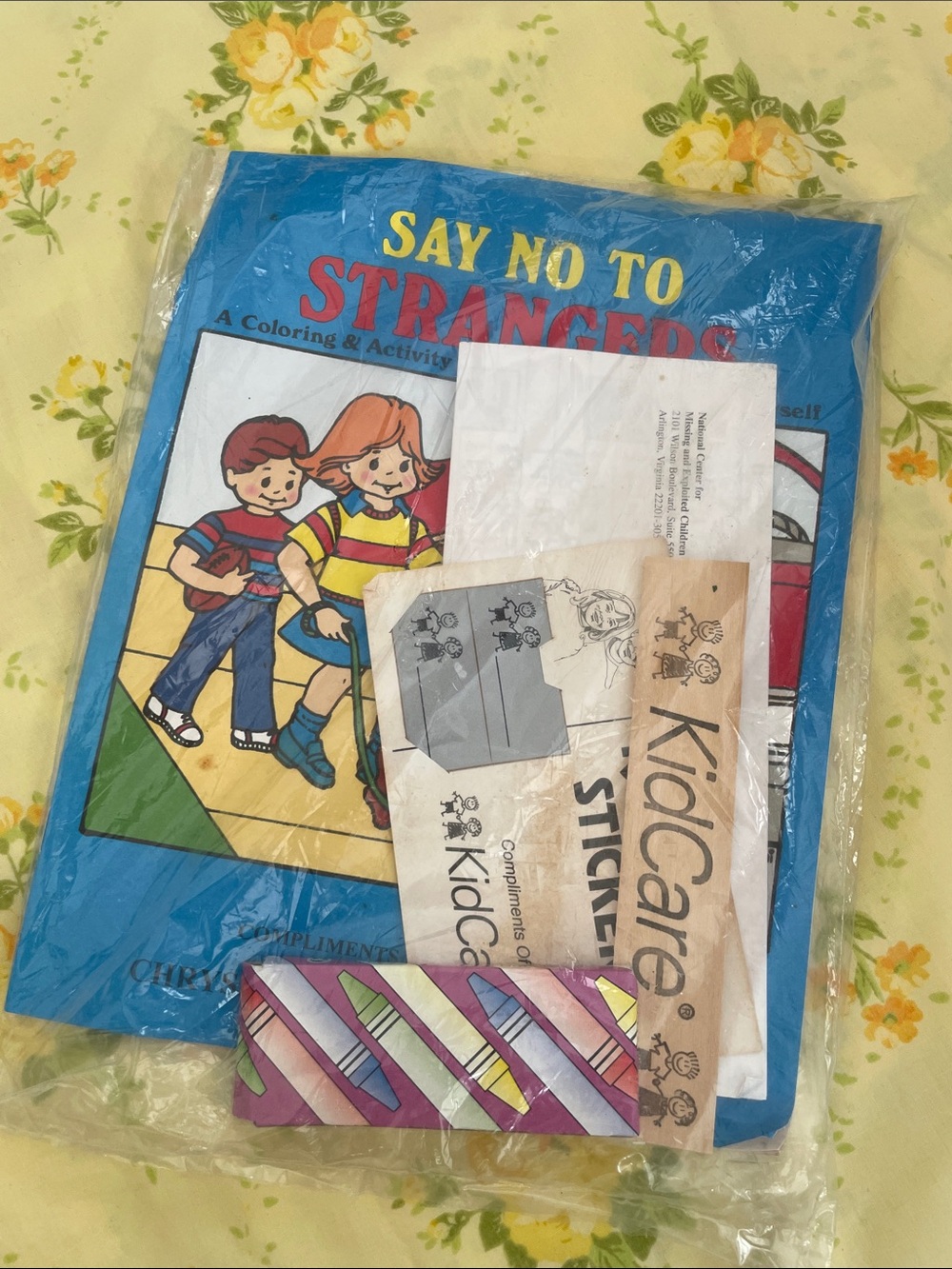 Say no to strangers coloring books